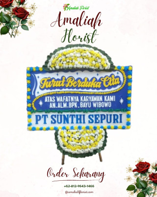 Papan Bunga Duka di Cicarimanah
